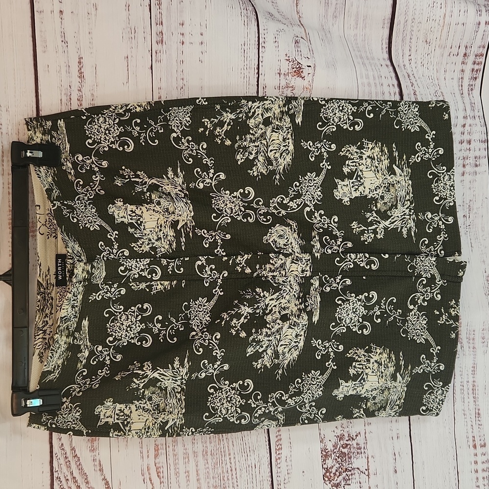 Worth New York women's reversible midi skirt